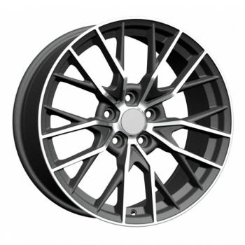 Black alloy wheel